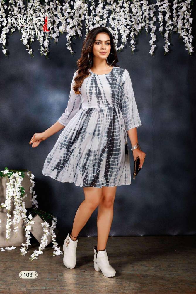 Dee Cee Fancy Party Wear Heavy Rayon Printed Wholesale Tunic Top Collection